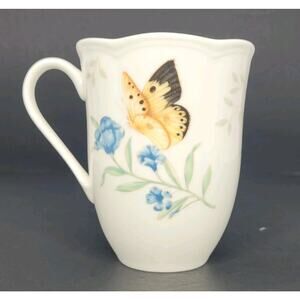 Lenox Butterfly Meadow Monarch Coffee Mug Tea Cup Spring Flowers Butterflies
